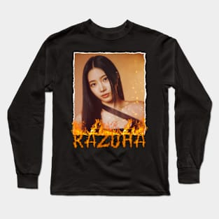 Kazuha Le Sserafim Flame Long Sleeve T-Shirt